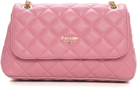 Pollini Gewatteerde Chanel Style Tas Pollini , Pink , Dames - ONE Size