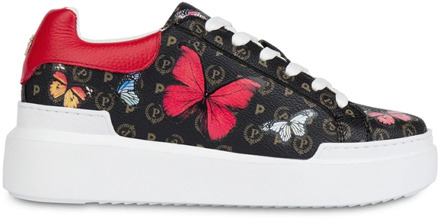 Pollini Heritage Butterfly Sneakers Collectie Pollini , Black , Dames - 37 EU