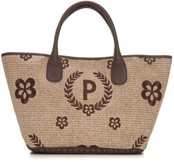 Pollini Shopping rafia Raffia bag Pollini , Multicolor , Dames - ONE Size