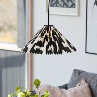 Polly hanglamp in origami-ontwerp zwart, wit