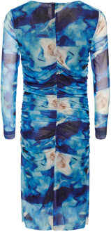 Polly-jurk in blauwe mix