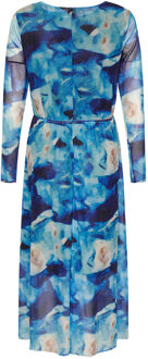 Polly lg. Jurk in blauwe mix