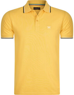 Polo applique pique Geel - M