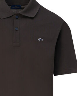 Polo donker Bruin - L