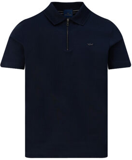 Polo donker - maat L Blauw