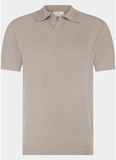 Polo heren richard knitted polo ss halfz bwa26106ri21/2501 Grijs - XL