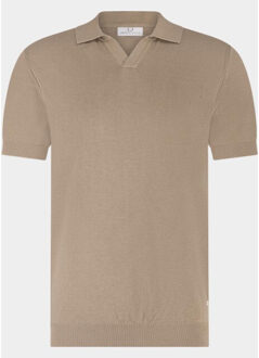 Polo heren shiwn knitted polo ss bwa26106sh26/2500 Beige - L