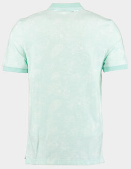 Polo korte mouw ken polo oxford aop 24108ke09bo/313 mint Groen