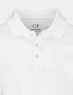 Polo korte mouw (s)-nos 3-knopf poloshirt 1/2 213011985/103 Wit - XXL