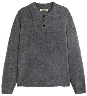 Polo lange mouw 2536-804 - maat S Grijs