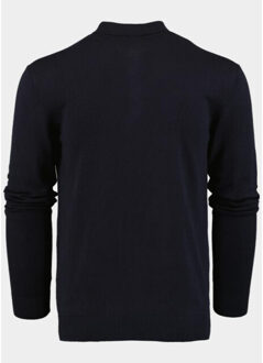 Polo lange mouw polo met boord 3020900/205 - maat M Blauw