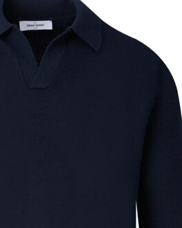 Polo long sleeve Blauw - 52