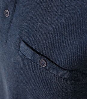Polo LS Donkerblauw - S,XXL