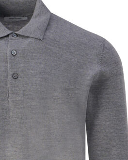 Polo ls - maat 50 Grijs