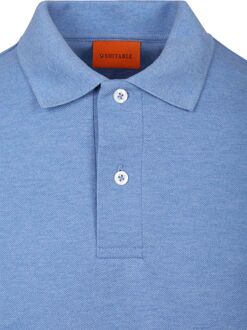 Polo MEL Pique Mid Blue Blauw - 3XL,L,M,S,XL,XXL