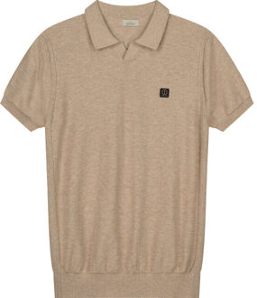 Polo Melange Slub Beige - S,M,L,XXL