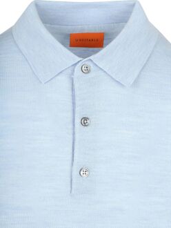 Polo Merinowol Lichtblauw - 3XL,L,M,S,XL,XXL