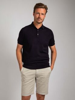 Polo Merinowol Navy Donkerblauw - 3XL,L,M,S,XL,XXL
