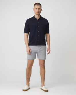 polo met korte mouwen asher Blauw - XXL