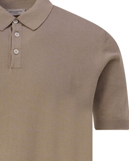 Polo met korte mouwen Beige - XXL