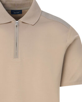 Polo met korte mouwen Beige