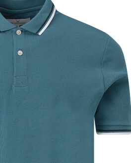 polo met korte mouwen Blauw - L