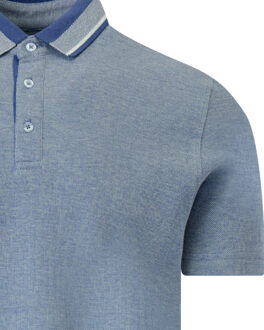 polo met korte mouwen Blauw