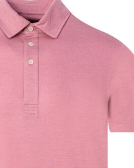 Polo met korte mouwen Roze - L