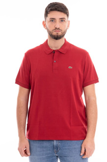 Polo met Korte Mouwen voor Mannen Lacoste , Red , Heren - 2XL