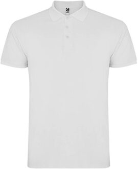 Polo met ster voor kinderen - maat 140 Wit