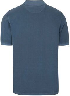 Polo Piqué Garment Dye Blauw - 4XL,M,XL,XXL