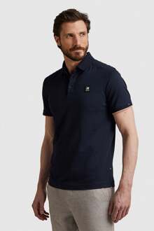 Polo Piqué Logo Navy Donkerblauw - S