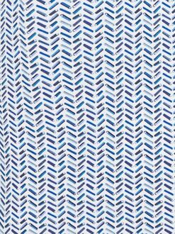 Polo Piqué Print Blauw - M,S