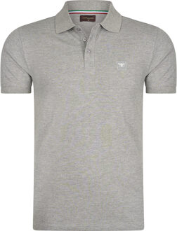 Polo plain pique Grijs