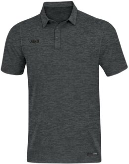 Polo Premium Basics Antraciet Gemeleerd Maat 4XL