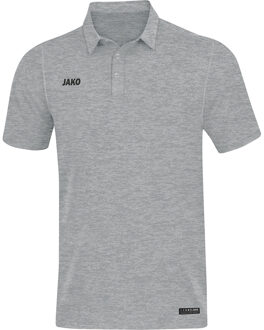 Polo Premium Basics Grijs Gemeleerd Maat S