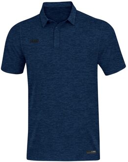 Polo Premium Basics Marine Blauw Gemeleerd Maat 4XL