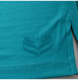 Polo shirt bloemendaal aqua Blauw