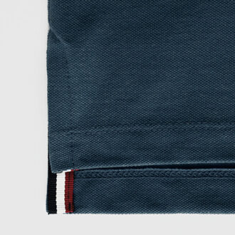 Polo shirt bloemendaal donker denim - maat S Blauw