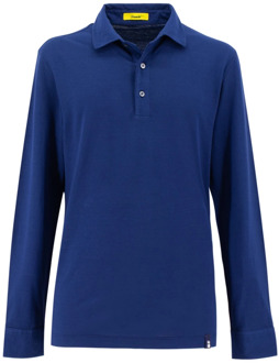 Polo Shirt Drumohr , Blue , Heren - Xl,L