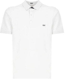Polo Shirt Fay , White , Heren - 2XL