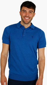 Polo shirt hessum avond melange Blauw - XL