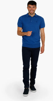 Polo shirt hessum avond melange Blauw