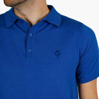 Polo shirt hessum avond melange - maat XXXL Blauw