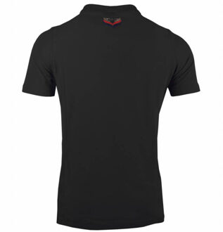 Polo shirt jl flag black Zwart