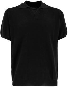 Polo Shirt Korte Mouw Drumohr , Black , Heren - 2Xl,Xl,L,M
