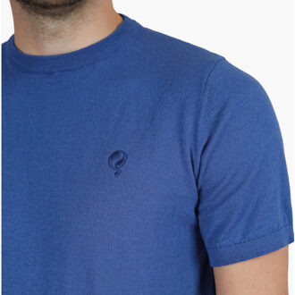 Polo shirt maurik avond melange Blauw - L