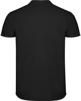 Polo shirt met korte mouwen voor kinderen/kids star Zwart - 140