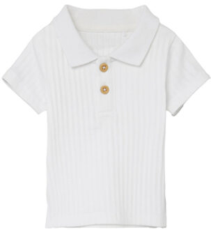 Polo Shirt Nbmfalvan B right White Wit - 68