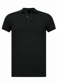 Polo shirt poloshirts korte mouw Zwart - XXL